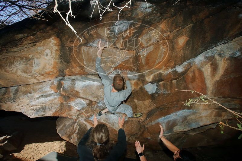 Bouldering in Hueco Tanks on 01/19/2020 with Blue Lizard Climbing and Yoga

Filename: SRM_20200119_1145320.jpg
Aperture: f/8.0
Shutter Speed: 1/250
Body: Canon EOS-1D Mark II
Lens: Canon EF 16-35mm f/2.8 L