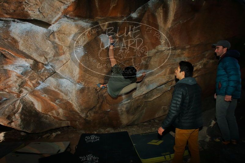 Bouldering in Hueco Tanks on 01/19/2020 with Blue Lizard Climbing and Yoga

Filename: SRM_20200119_1146400.jpg
Aperture: f/8.0
Shutter Speed: 1/250
Body: Canon EOS-1D Mark II
Lens: Canon EF 16-35mm f/2.8 L