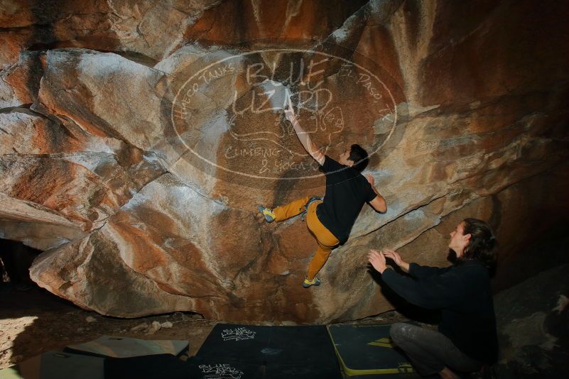 Bouldering in Hueco Tanks on 01/19/2020 with Blue Lizard Climbing and Yoga

Filename: SRM_20200119_1157290.jpg
Aperture: f/8.0
Shutter Speed: 1/250
Body: Canon EOS-1D Mark II
Lens: Canon EF 16-35mm f/2.8 L
