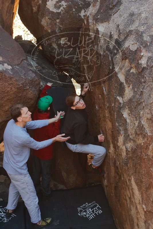 Bouldering in Hueco Tanks on 01/19/2020 with Blue Lizard Climbing and Yoga

Filename: SRM_20200119_1221450.jpg
Aperture: f/5.0
Shutter Speed: 1/250
Body: Canon EOS-1D Mark II
Lens: Canon EF 50mm f/1.8 II