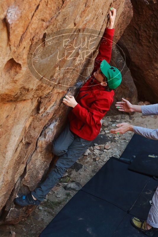 Bouldering in Hueco Tanks on 01/19/2020 with Blue Lizard Climbing and Yoga

Filename: SRM_20200119_1245421.jpg
Aperture: f/3.5
Shutter Speed: 1/250
Body: Canon EOS-1D Mark II
Lens: Canon EF 50mm f/1.8 II