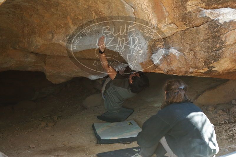 Bouldering in Hueco Tanks on 01/19/2020 with Blue Lizard Climbing and Yoga

Filename: SRM_20200119_1251180.jpg
Aperture: f/3.2
Shutter Speed: 1/250
Body: Canon EOS-1D Mark II
Lens: Canon EF 50mm f/1.8 II