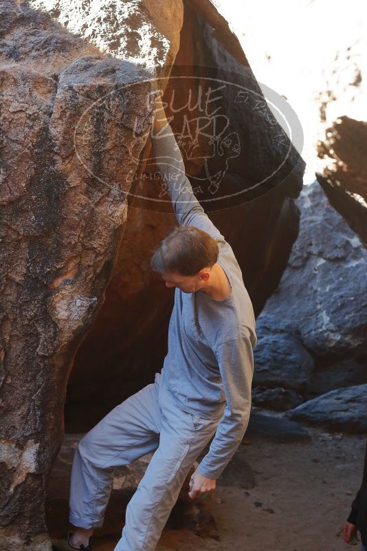 Bouldering in Hueco Tanks on 01/19/2020 with Blue Lizard Climbing and Yoga

Filename: SRM_20200119_1301300.jpg
Aperture: f/5.0
Shutter Speed: 1/320
Body: Canon EOS-1D Mark II
Lens: Canon EF 50mm f/1.8 II