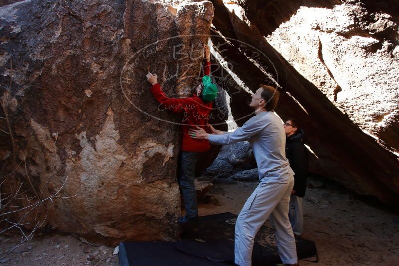 Bouldering in Hueco Tanks on 01/19/2020 with Blue Lizard Climbing and Yoga

Filename: SRM_20200119_1331200.jpg
Aperture: f/5.0
Shutter Speed: 1/320
Body: Canon EOS-1D Mark II
Lens: Canon EF 16-35mm f/2.8 L