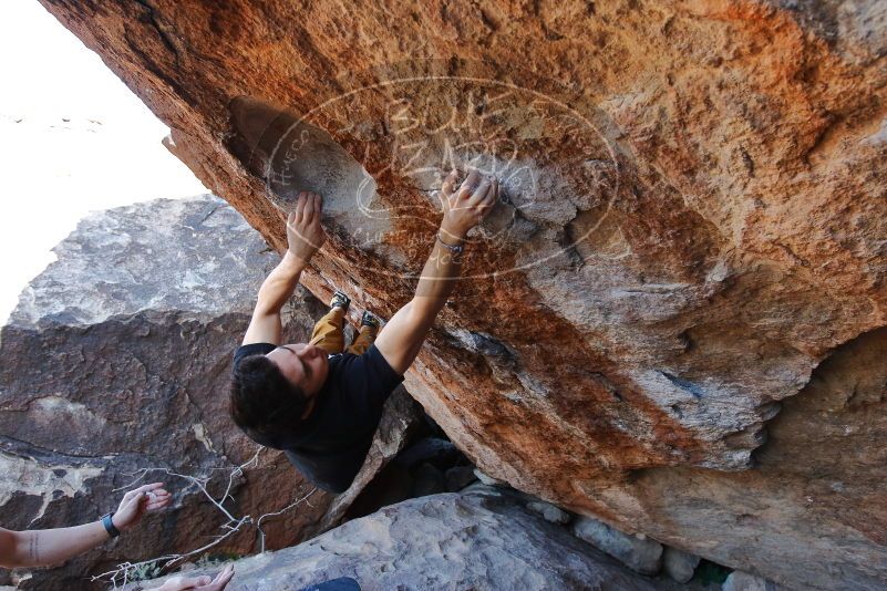 Bouldering in Hueco Tanks on 01/19/2020 with Blue Lizard Climbing and Yoga

Filename: SRM_20200119_1342280.jpg
Aperture: f/4.5
Shutter Speed: 1/320
Body: Canon EOS-1D Mark II
Lens: Canon EF 16-35mm f/2.8 L