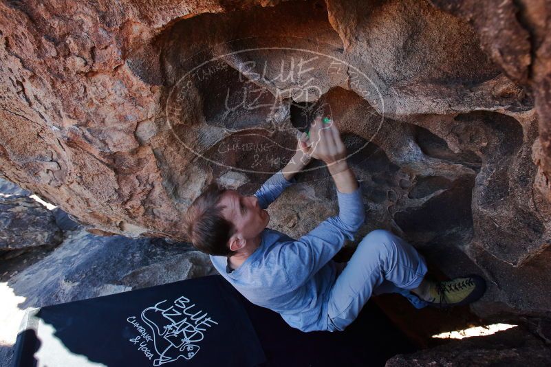 Bouldering in Hueco Tanks on 01/19/2020 with Blue Lizard Climbing and Yoga

Filename: SRM_20200119_1454310.jpg
Aperture: f/5.6
Shutter Speed: 1/320
Body: Canon EOS-1D Mark II
Lens: Canon EF 16-35mm f/2.8 L