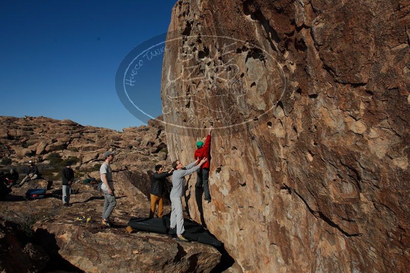 Bouldering in Hueco Tanks on 01/19/2020 with Blue Lizard Climbing and Yoga

Filename: SRM_20200119_1522180.jpg
Aperture: f/6.3
Shutter Speed: 1/500
Body: Canon EOS-1D Mark II
Lens: Canon EF 16-35mm f/2.8 L