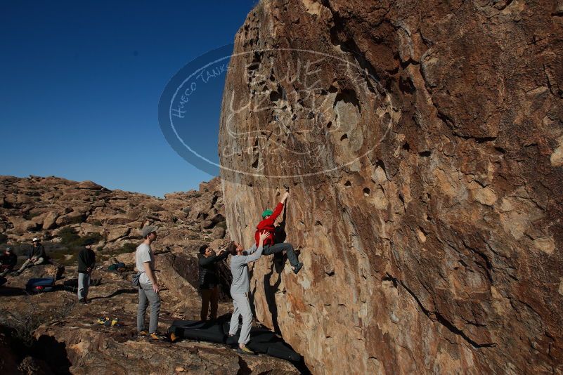 Bouldering in Hueco Tanks on 01/19/2020 with Blue Lizard Climbing and Yoga

Filename: SRM_20200119_1522250.jpg
Aperture: f/6.3
Shutter Speed: 1/500
Body: Canon EOS-1D Mark II
Lens: Canon EF 16-35mm f/2.8 L