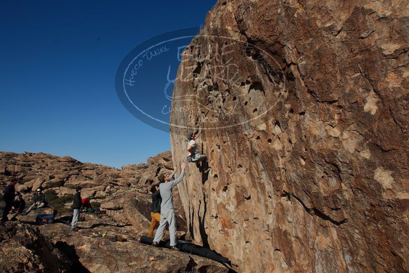 Bouldering in Hueco Tanks on 01/19/2020 with Blue Lizard Climbing and Yoga

Filename: SRM_20200119_1523100.jpg
Aperture: f/6.3
Shutter Speed: 1/500
Body: Canon EOS-1D Mark II
Lens: Canon EF 16-35mm f/2.8 L