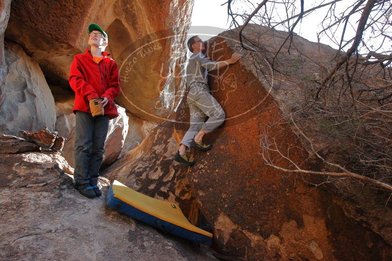 Bouldering in Hueco Tanks on 01/19/2020 with Blue Lizard Climbing and Yoga

Filename: SRM_20200119_1616380.jpg
Aperture: f/8.0
Shutter Speed: 1/320
Body: Canon EOS-1D Mark II
Lens: Canon EF 16-35mm f/2.8 L