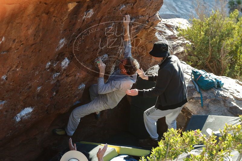 Bouldering in Hueco Tanks on 01/19/2020 with Blue Lizard Climbing and Yoga

Filename: SRM_20200119_1720590.jpg
Aperture: f/4.5
Shutter Speed: 1/320
Body: Canon EOS-1D Mark II
Lens: Canon EF 50mm f/1.8 II