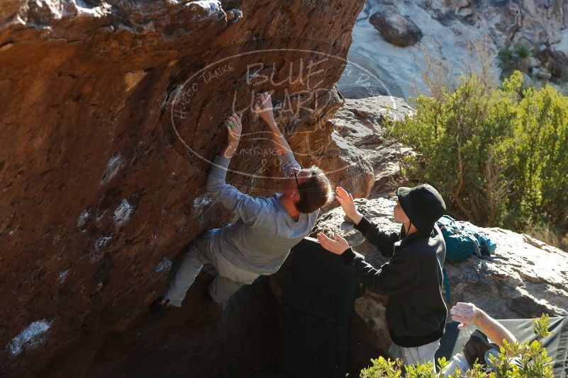 Bouldering in Hueco Tanks on 01/19/2020 with Blue Lizard Climbing and Yoga

Filename: SRM_20200119_1721050.jpg
Aperture: f/5.6
Shutter Speed: 1/320
Body: Canon EOS-1D Mark II
Lens: Canon EF 50mm f/1.8 II