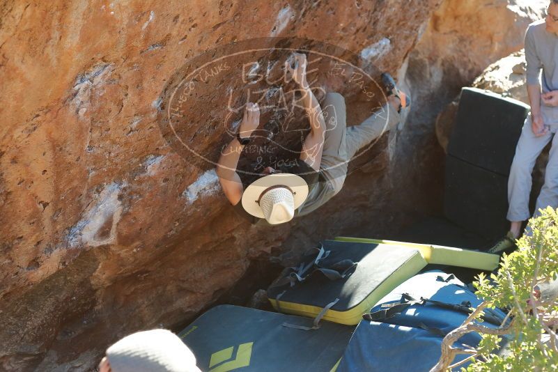 Bouldering in Hueco Tanks on 01/19/2020 with Blue Lizard Climbing and Yoga

Filename: SRM_20200119_1722080.jpg
Aperture: f/3.5
Shutter Speed: 1/320
Body: Canon EOS-1D Mark II
Lens: Canon EF 50mm f/1.8 II