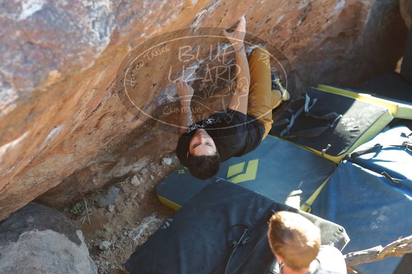 Bouldering in Hueco Tanks on 01/19/2020 with Blue Lizard Climbing and Yoga

Filename: SRM_20200119_1726270.jpg
Aperture: f/3.2
Shutter Speed: 1/320
Body: Canon EOS-1D Mark II
Lens: Canon EF 50mm f/1.8 II
