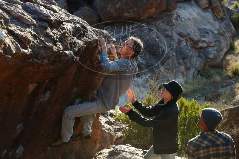 Bouldering in Hueco Tanks on 01/19/2020 with Blue Lizard Climbing and Yoga

Filename: SRM_20200119_1732370.jpg
Aperture: f/6.3
Shutter Speed: 1/320
Body: Canon EOS-1D Mark II
Lens: Canon EF 50mm f/1.8 II