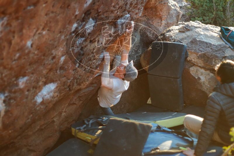 Bouldering in Hueco Tanks on 01/19/2020 with Blue Lizard Climbing and Yoga

Filename: SRM_20200119_1814070.jpg
Aperture: f/1.8
Shutter Speed: 1/320
Body: Canon EOS-1D Mark II
Lens: Canon EF 50mm f/1.8 II