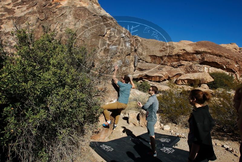 Bouldering in Hueco Tanks on 01/26/2020 with Blue Lizard Climbing and Yoga

Filename: SRM_20200126_1055280.jpg
Aperture: f/8.0
Shutter Speed: 1/400
Body: Canon EOS-1D Mark II
Lens: Canon EF 16-35mm f/2.8 L