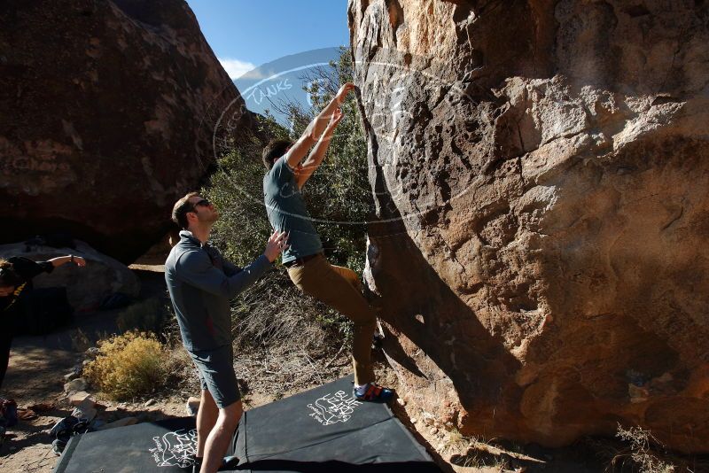 Bouldering in Hueco Tanks on 01/26/2020 with Blue Lizard Climbing and Yoga

Filename: SRM_20200126_1103300.jpg
Aperture: f/5.6
Shutter Speed: 1/400
Body: Canon EOS-1D Mark II
Lens: Canon EF 16-35mm f/2.8 L