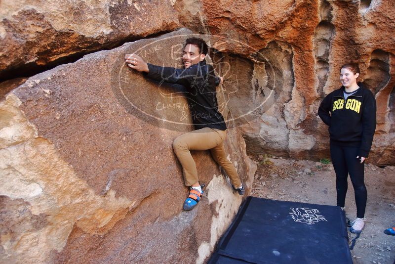 Bouldering in Hueco Tanks on 01/26/2020 with Blue Lizard Climbing and Yoga

Filename: SRM_20200126_1113470.jpg
Aperture: f/4.5
Shutter Speed: 1/200
Body: Canon EOS-1D Mark II
Lens: Canon EF 16-35mm f/2.8 L