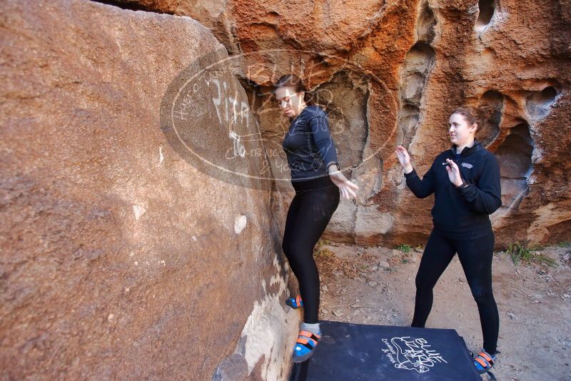 Bouldering in Hueco Tanks on 01/26/2020 with Blue Lizard Climbing and Yoga

Filename: SRM_20200126_1116250.jpg
Aperture: f/3.5
Shutter Speed: 1/200
Body: Canon EOS-1D Mark II
Lens: Canon EF 16-35mm f/2.8 L