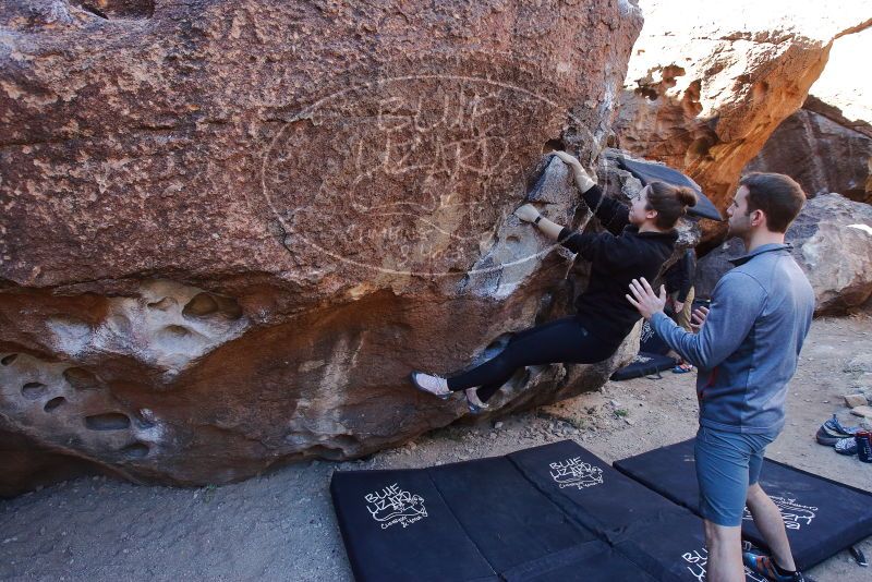 Bouldering in Hueco Tanks on 01/26/2020 with Blue Lizard Climbing and Yoga

Filename: SRM_20200126_1117480.jpg
Aperture: f/5.6
Shutter Speed: 1/200
Body: Canon EOS-1D Mark II
Lens: Canon EF 16-35mm f/2.8 L