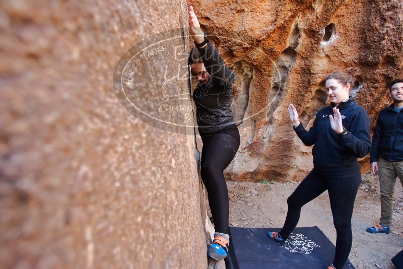 Bouldering in Hueco Tanks on 01/26/2020 with Blue Lizard Climbing and Yoga

Filename: SRM_20200126_1118250.jpg
Aperture: f/3.5
Shutter Speed: 1/200
Body: Canon EOS-1D Mark II
Lens: Canon EF 16-35mm f/2.8 L