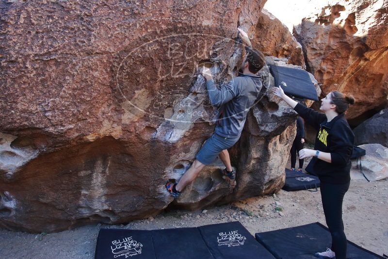 Bouldering in Hueco Tanks on 01/26/2020 with Blue Lizard Climbing and Yoga

Filename: SRM_20200126_1118570.jpg
Aperture: f/5.6
Shutter Speed: 1/200
Body: Canon EOS-1D Mark II
Lens: Canon EF 16-35mm f/2.8 L