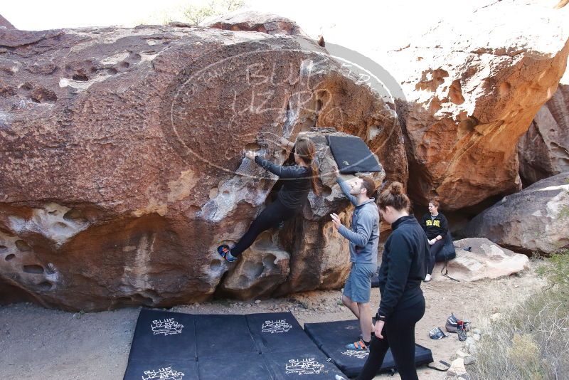 Bouldering in Hueco Tanks on 01/26/2020 with Blue Lizard Climbing and Yoga

Filename: SRM_20200126_1128560.jpg
Aperture: f/5.0
Shutter Speed: 1/250
Body: Canon EOS-1D Mark II
Lens: Canon EF 16-35mm f/2.8 L