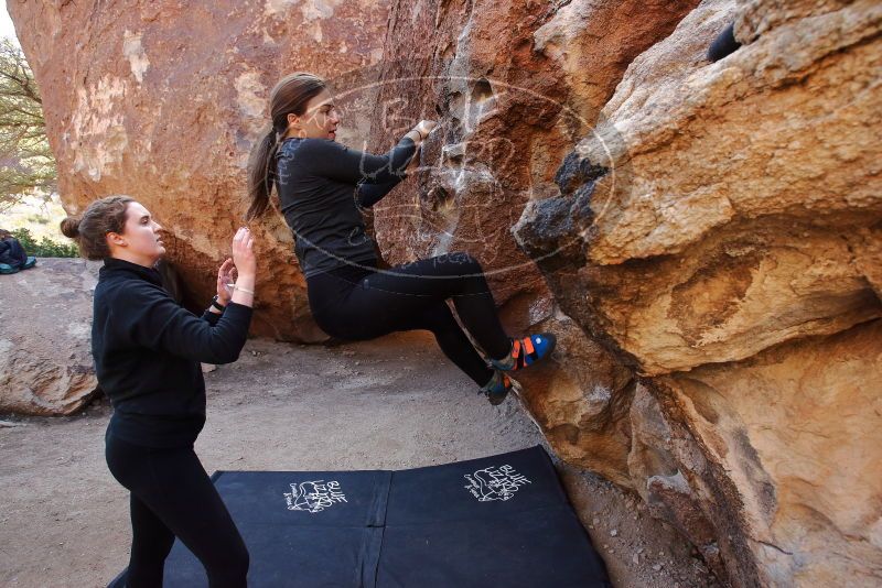 Bouldering in Hueco Tanks on 01/26/2020 with Blue Lizard Climbing and Yoga

Filename: SRM_20200126_1132580.jpg
Aperture: f/5.6
Shutter Speed: 1/250
Body: Canon EOS-1D Mark II
Lens: Canon EF 16-35mm f/2.8 L