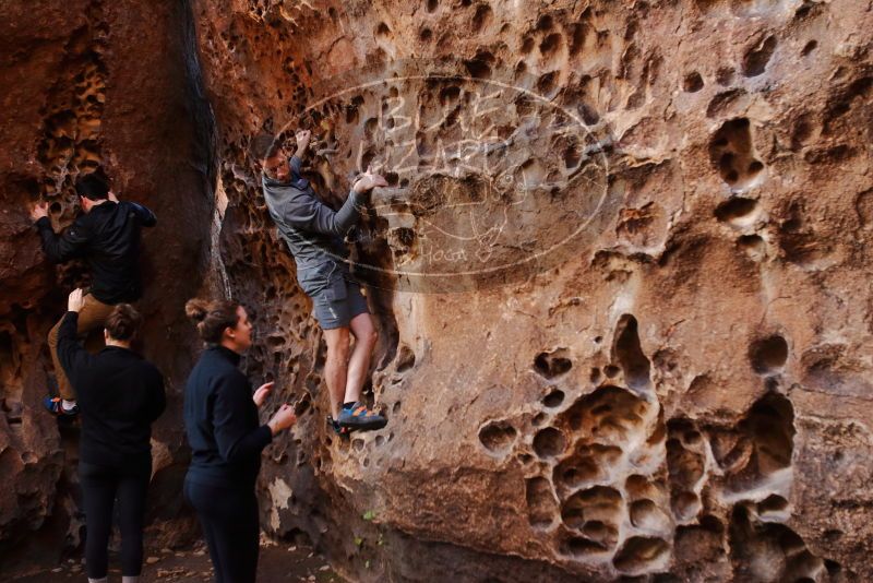 Bouldering in Hueco Tanks on 01/26/2020 with Blue Lizard Climbing and Yoga

Filename: SRM_20200126_1224240.jpg
Aperture: f/3.5
Shutter Speed: 1/125
Body: Canon EOS-1D Mark II
Lens: Canon EF 16-35mm f/2.8 L