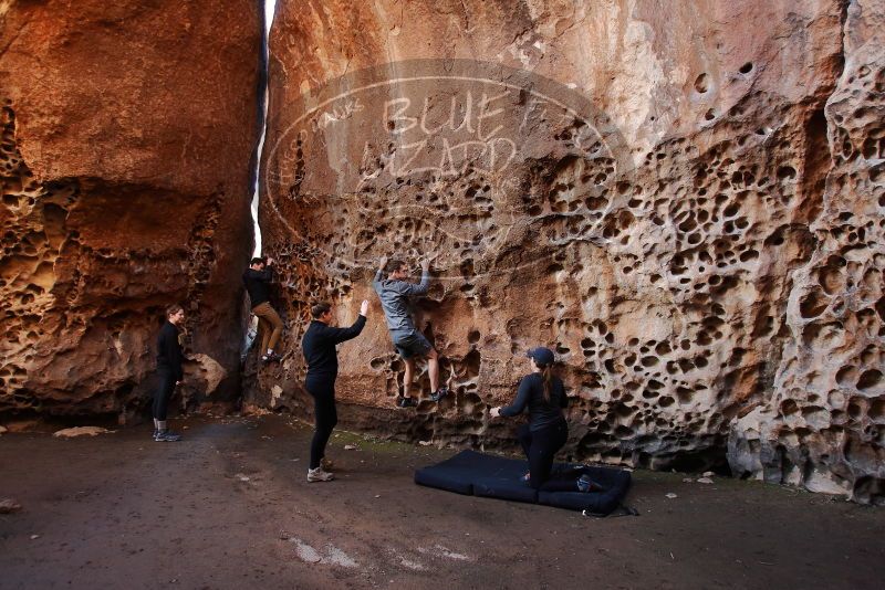 Bouldering in Hueco Tanks on 01/26/2020 with Blue Lizard Climbing and Yoga

Filename: SRM_20200126_1224460.jpg
Aperture: f/3.5
Shutter Speed: 1/125
Body: Canon EOS-1D Mark II
Lens: Canon EF 16-35mm f/2.8 L