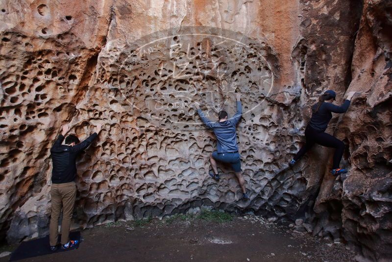 Bouldering in Hueco Tanks on 01/26/2020 with Blue Lizard Climbing and Yoga

Filename: SRM_20200126_1233100.jpg
Aperture: f/4.0
Shutter Speed: 1/125
Body: Canon EOS-1D Mark II
Lens: Canon EF 16-35mm f/2.8 L