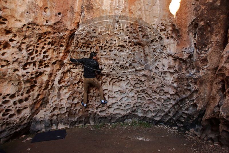 Bouldering in Hueco Tanks on 01/26/2020 with Blue Lizard Climbing and Yoga

Filename: SRM_20200126_1237320.jpg
Aperture: f/4.0
Shutter Speed: 1/125
Body: Canon EOS-1D Mark II
Lens: Canon EF 16-35mm f/2.8 L
