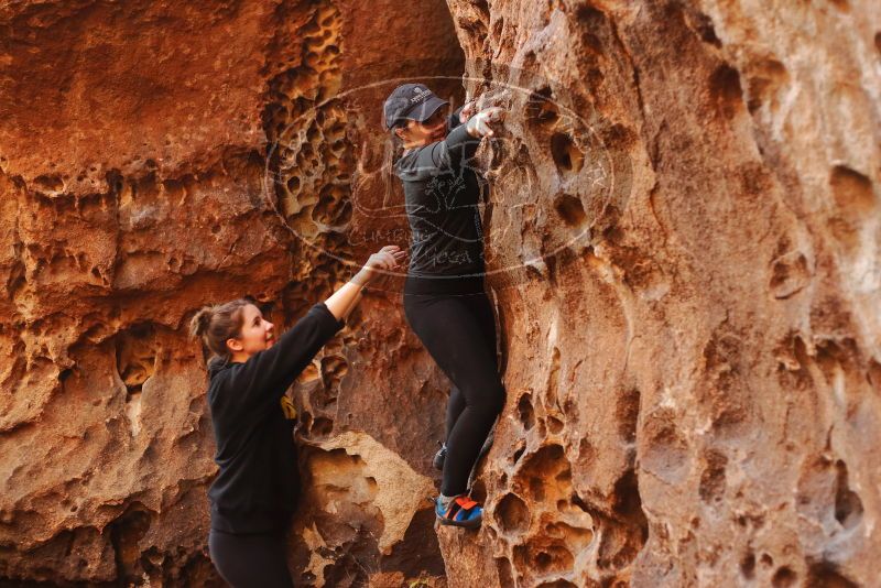 Bouldering in Hueco Tanks on 01/26/2020 with Blue Lizard Climbing and Yoga

Filename: SRM_20200126_1253590.jpg
Aperture: f/2.8
Shutter Speed: 1/125
Body: Canon EOS-1D Mark II
Lens: Canon EF 50mm f/1.8 II