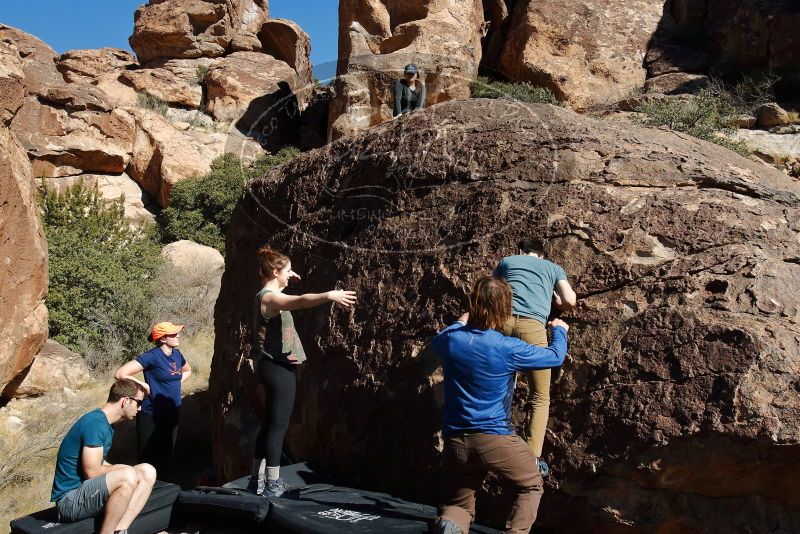 Bouldering in Hueco Tanks on 01/26/2020 with Blue Lizard Climbing and Yoga

Filename: SRM_20200126_1420370.jpg
Aperture: f/8.0
Shutter Speed: 1/400
Body: Canon EOS-1D Mark II
Lens: Canon EF 16-35mm f/2.8 L
