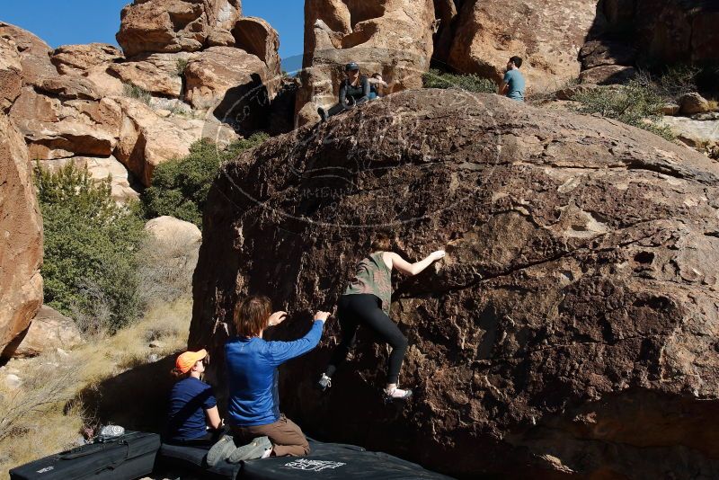 Bouldering in Hueco Tanks on 01/26/2020 with Blue Lizard Climbing and Yoga

Filename: SRM_20200126_1423240.jpg
Aperture: f/8.0
Shutter Speed: 1/400
Body: Canon EOS-1D Mark II
Lens: Canon EF 16-35mm f/2.8 L