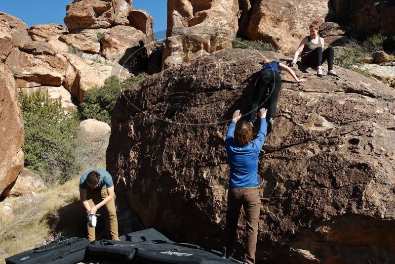 Bouldering in Hueco Tanks on 01/26/2020 with Blue Lizard Climbing and Yoga

Filename: SRM_20200126_1428450.jpg
Aperture: f/7.1
Shutter Speed: 1/400
Body: Canon EOS-1D Mark II
Lens: Canon EF 16-35mm f/2.8 L