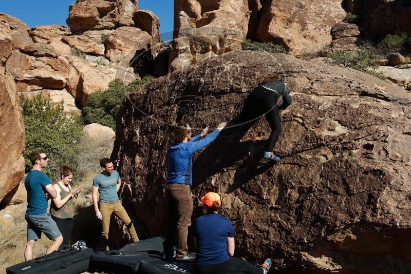 Bouldering in Hueco Tanks on 01/26/2020 with Blue Lizard Climbing and Yoga

Filename: SRM_20200126_1444520.jpg
Aperture: f/8.0
Shutter Speed: 1/400
Body: Canon EOS-1D Mark II
Lens: Canon EF 16-35mm f/2.8 L