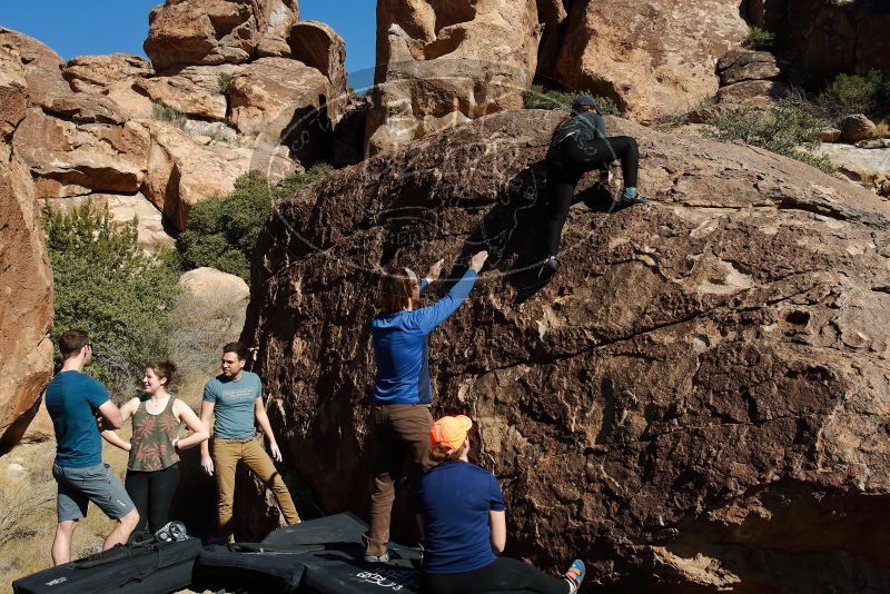 Bouldering in Hueco Tanks on 01/26/2020 with Blue Lizard Climbing and Yoga

Filename: SRM_20200126_1445000.jpg
Aperture: f/8.0
Shutter Speed: 1/400
Body: Canon EOS-1D Mark II
Lens: Canon EF 16-35mm f/2.8 L