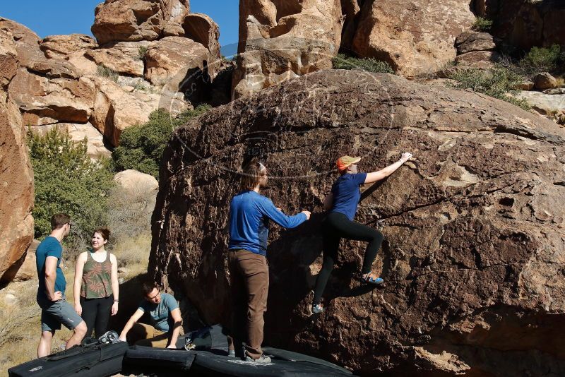 Bouldering in Hueco Tanks on 01/26/2020 with Blue Lizard Climbing and Yoga

Filename: SRM_20200126_1446070.jpg
Aperture: f/8.0
Shutter Speed: 1/400
Body: Canon EOS-1D Mark II
Lens: Canon EF 16-35mm f/2.8 L