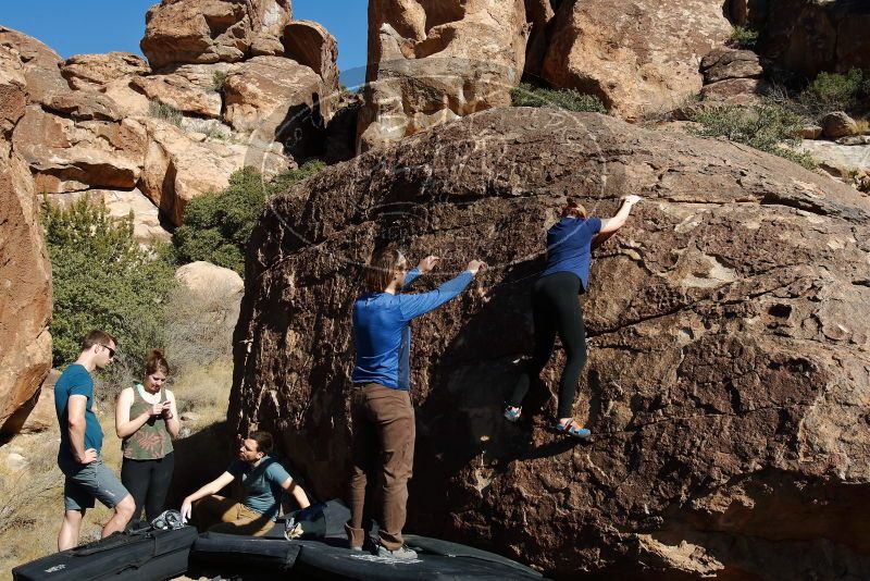 Bouldering in Hueco Tanks on 01/26/2020 with Blue Lizard Climbing and Yoga

Filename: SRM_20200126_1446110.jpg
Aperture: f/8.0
Shutter Speed: 1/400
Body: Canon EOS-1D Mark II
Lens: Canon EF 16-35mm f/2.8 L
