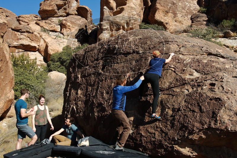 Bouldering in Hueco Tanks on 01/26/2020 with Blue Lizard Climbing and Yoga

Filename: SRM_20200126_1446230.jpg
Aperture: f/8.0
Shutter Speed: 1/400
Body: Canon EOS-1D Mark II
Lens: Canon EF 16-35mm f/2.8 L
