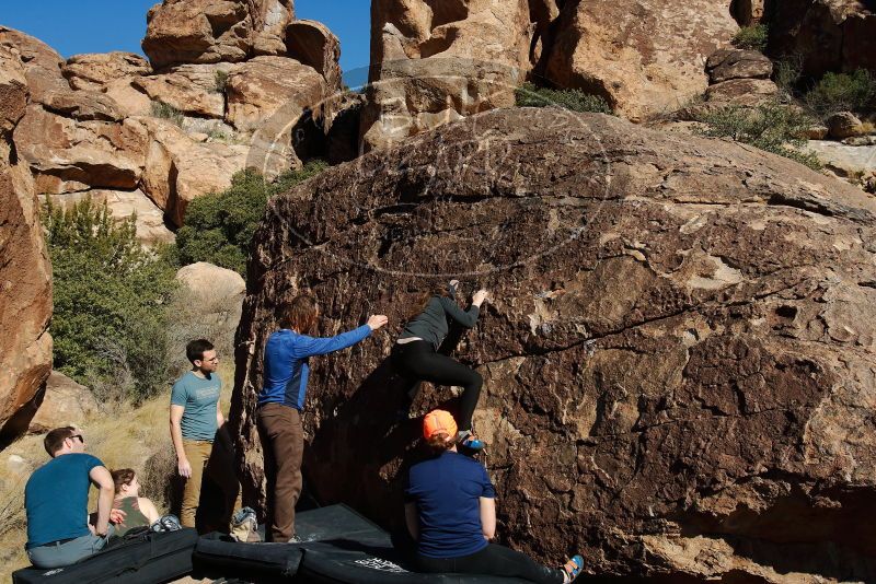 Bouldering in Hueco Tanks on 01/26/2020 with Blue Lizard Climbing and Yoga

Filename: SRM_20200126_1510020.jpg
Aperture: f/9.0
Shutter Speed: 1/400
Body: Canon EOS-1D Mark II
Lens: Canon EF 16-35mm f/2.8 L