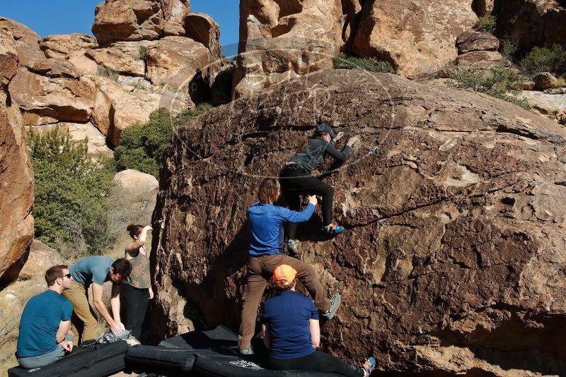 Bouldering in Hueco Tanks on 01/26/2020 with Blue Lizard Climbing and Yoga

Filename: SRM_20200126_1511000.jpg
Aperture: f/8.0
Shutter Speed: 1/400
Body: Canon EOS-1D Mark II
Lens: Canon EF 16-35mm f/2.8 L