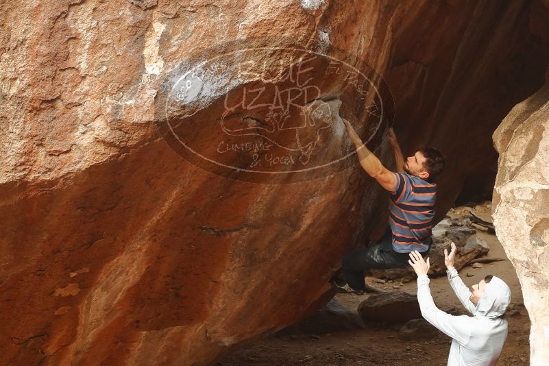 Bouldering in Hueco Tanks on 01/27/2020 with Blue Lizard Climbing and Yoga

Filename: SRM_20200127_1132310.jpg
Aperture: f/5.0
Shutter Speed: 1/250
Body: Canon EOS-1D Mark II
Lens: Canon EF 50mm f/1.8 II