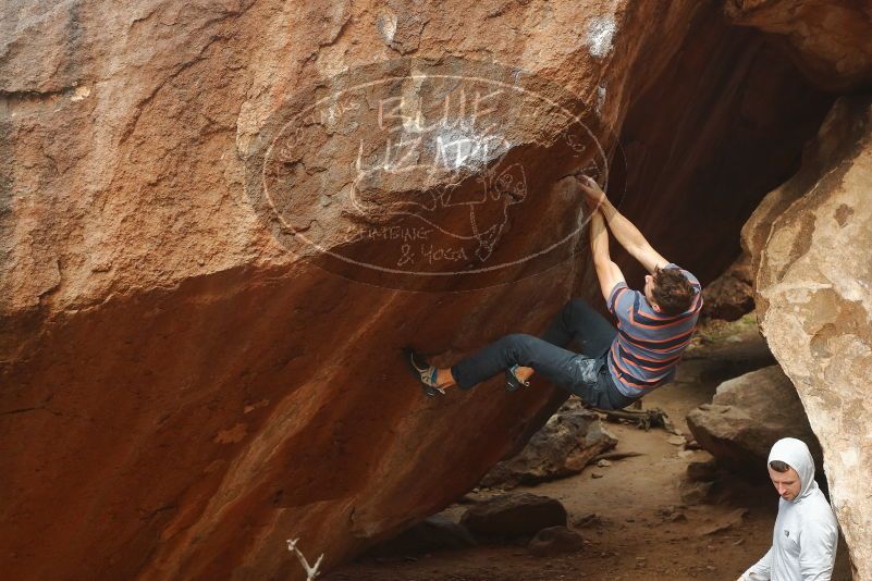 Bouldering in Hueco Tanks on 01/27/2020 with Blue Lizard Climbing and Yoga

Filename: SRM_20200127_1132520.jpg
Aperture: f/4.5
Shutter Speed: 1/320
Body: Canon EOS-1D Mark II
Lens: Canon EF 50mm f/1.8 II