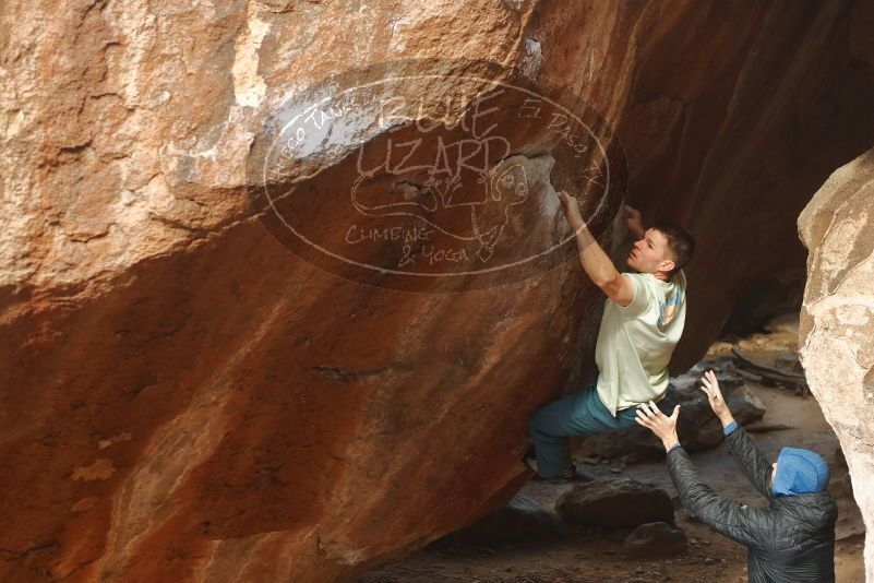 Bouldering in Hueco Tanks on 01/27/2020 with Blue Lizard Climbing and Yoga

Filename: SRM_20200127_1144221.jpg
Aperture: f/3.5
Shutter Speed: 1/320
Body: Canon EOS-1D Mark II
Lens: Canon EF 50mm f/1.8 II
