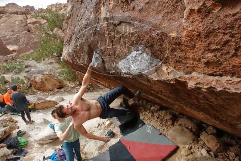 Bouldering in Hueco Tanks on 01/27/2020 with Blue Lizard Climbing and Yoga

Filename: SRM_20200127_1255460.jpg
Aperture: f/10.0
Shutter Speed: 1/250
Body: Canon EOS-1D Mark II
Lens: Canon EF 16-35mm f/2.8 L