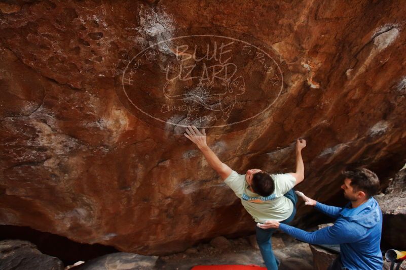 Bouldering in Hueco Tanks on 01/27/2020 with Blue Lizard Climbing and Yoga

Filename: SRM_20200127_1346430.jpg
Aperture: f/4.5
Shutter Speed: 1/250
Body: Canon EOS-1D Mark II
Lens: Canon EF 16-35mm f/2.8 L