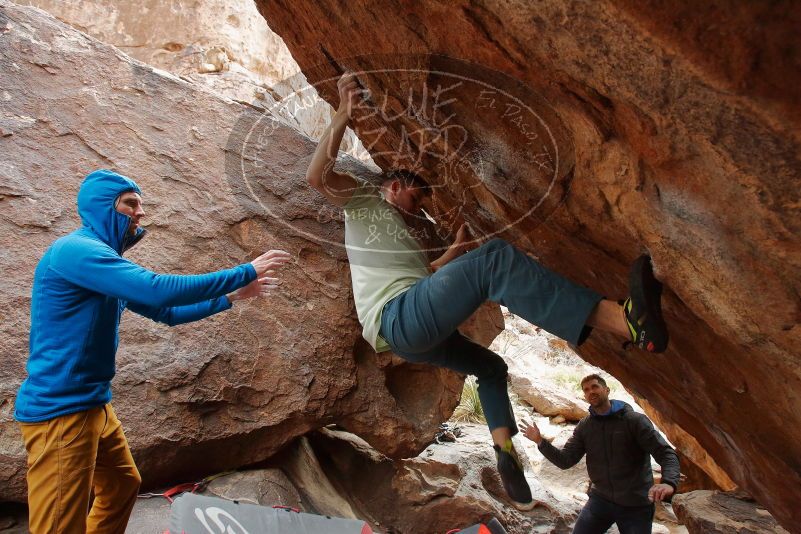 Bouldering in Hueco Tanks on 01/27/2020 with Blue Lizard Climbing and Yoga

Filename: SRM_20200127_1412030.jpg
Aperture: f/6.3
Shutter Speed: 1/250
Body: Canon EOS-1D Mark II
Lens: Canon EF 16-35mm f/2.8 L